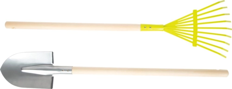 Strumenti pratici con impugnature in legno