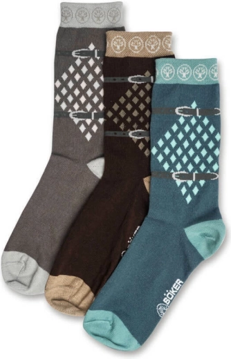 Set di calzini Böker Manufaktur Solingen, 3 paia, misura 39–42, cotone