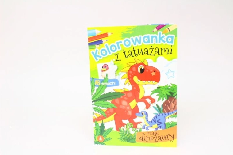 DINOtattoo album da colorare e tatuaggi lavabili piccoli dinosauri