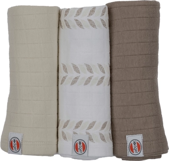Lodger swaddler in cotone biologico Matcha 70 × 70 cm (3 pz)