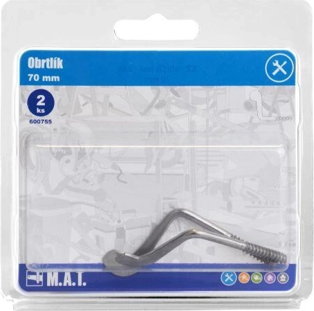 Chiusura girevole 70 mm lucida (2 pz)