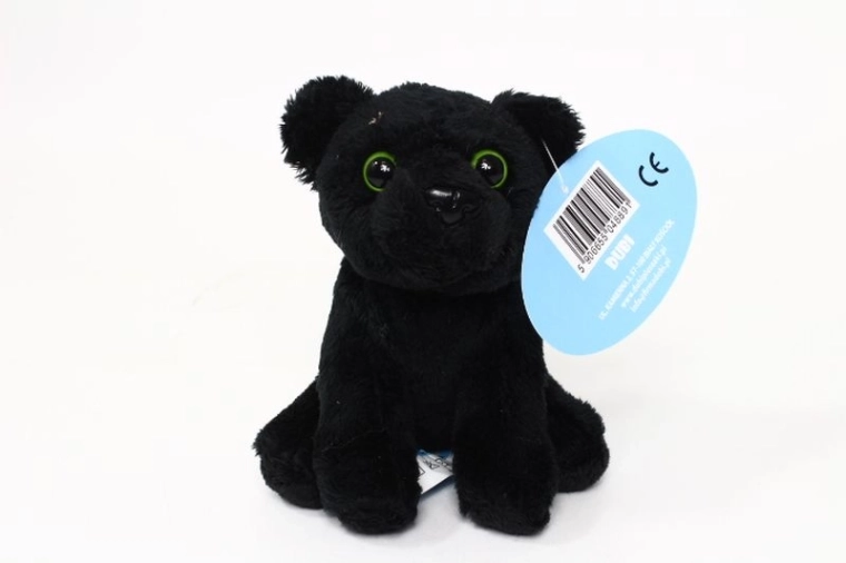 Ziki pantera nera seduta in peluche 14 cm