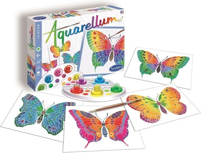 Sentosphere set creativo ad acquerello junior farfalle