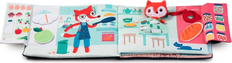 Libro didattico in tessuto Lilliputiens Buonanotte, volpe Alice
