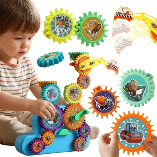 Costruzioni interattive WOOPIE Ruote dentate 18 pezzi