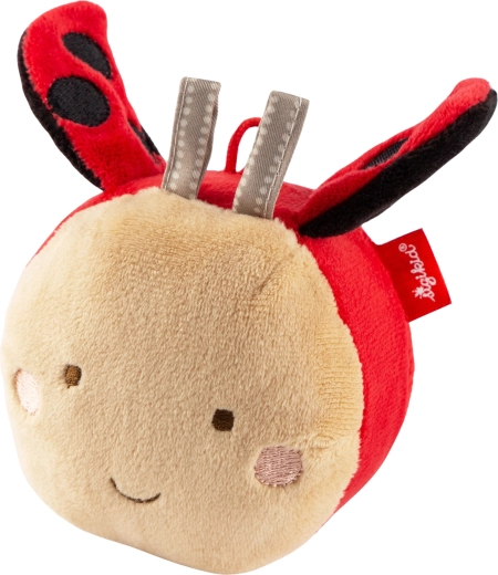 Sigikid pallina in peluche coccinella con campanellino e pellicola frusciante