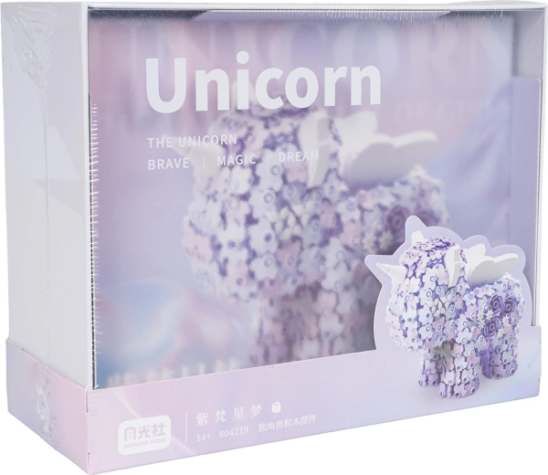 Kit creativo per costruire un unicorno con fiori