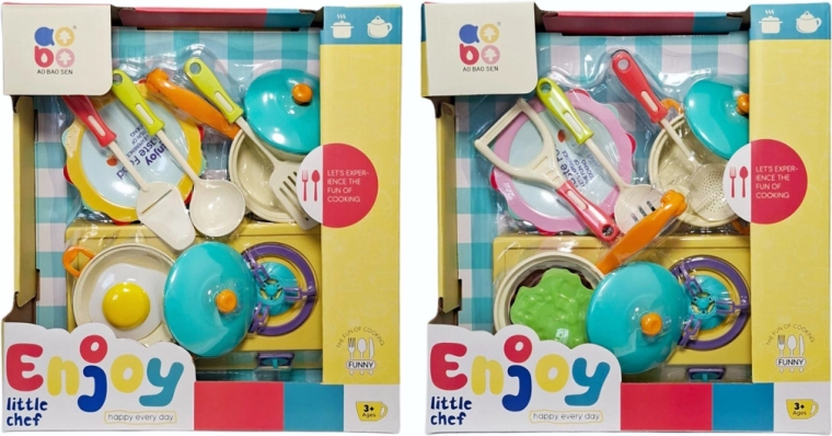 Set da cucina per bambini con stoviglie e accessori