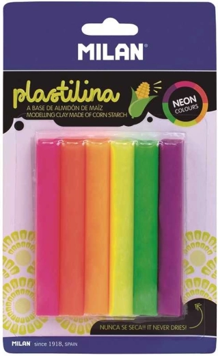 Plastilina neon 6 pezzi