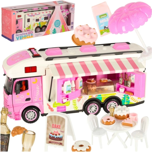Camper rosa telecomandato con accessori
