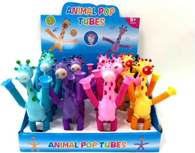 Fidget giraffa con arti allungabili e ventose - 1 pezzo