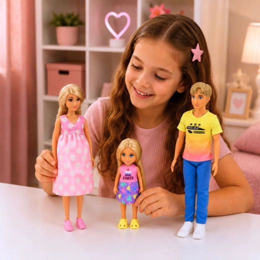 Set famigliare di 3 bambole
