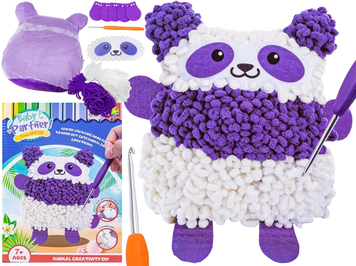 Kit creativo fai-da-te per realizzare un panda di peluche - 1 pezzo