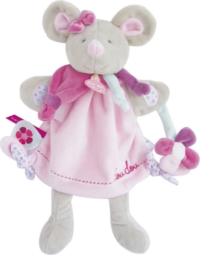 Doudou Peluche pupazzo a mano topo 28 cm
