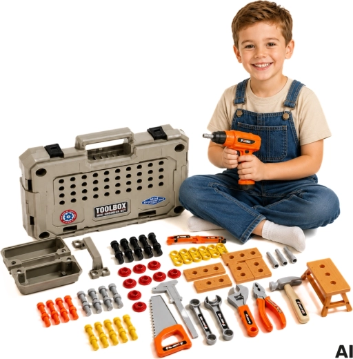 Woopie set di attrezzi in valigetta 78 pezzi con cacciavite elettrico - 1 pezzo