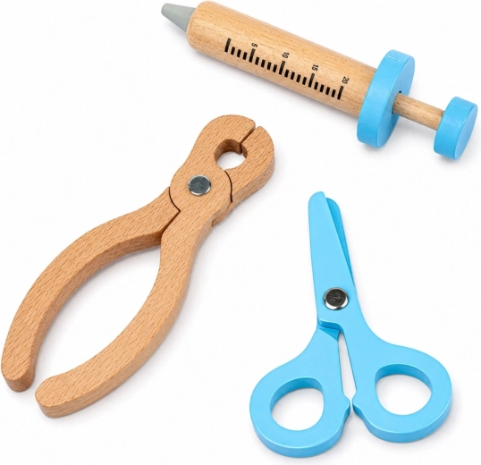 Strumenti in legno con forme sicure