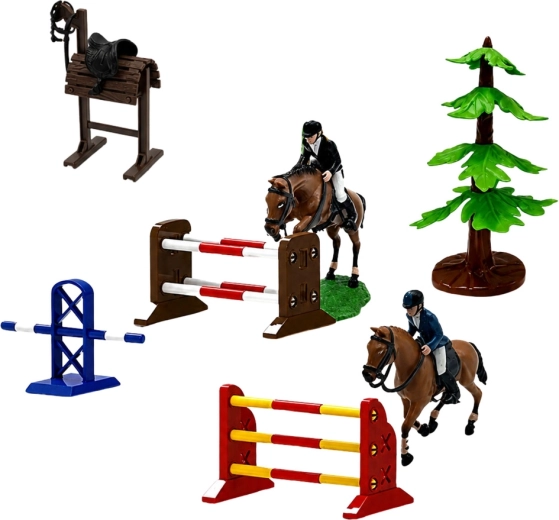 Percorso a ostacoli per allenamento equestre