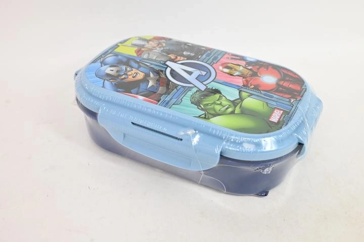 Lunch box per bambini Avengers 3 in 1 con posate