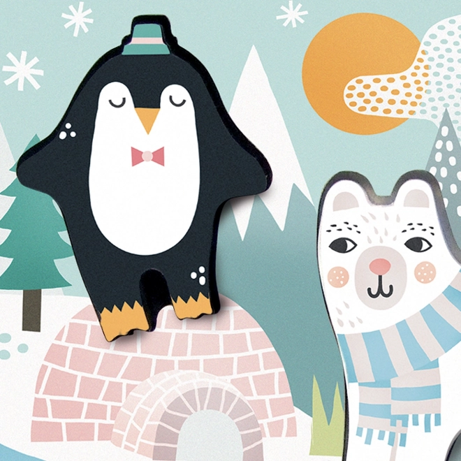 Vilac puzzle sensoriale in legno Animali dei ghiacci