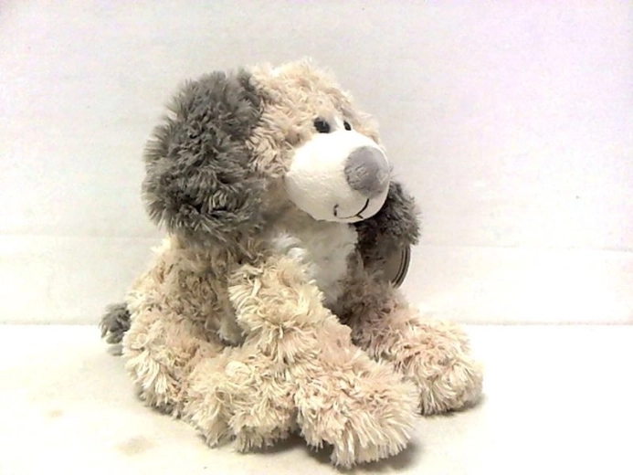 Cagnolino di peluche Addy con pancino bianco 20 cm ecru