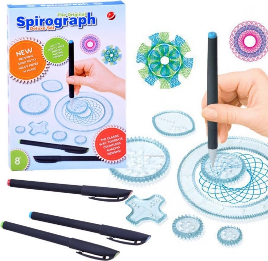 Spirografo – set educativo creativo per disegnare spirali