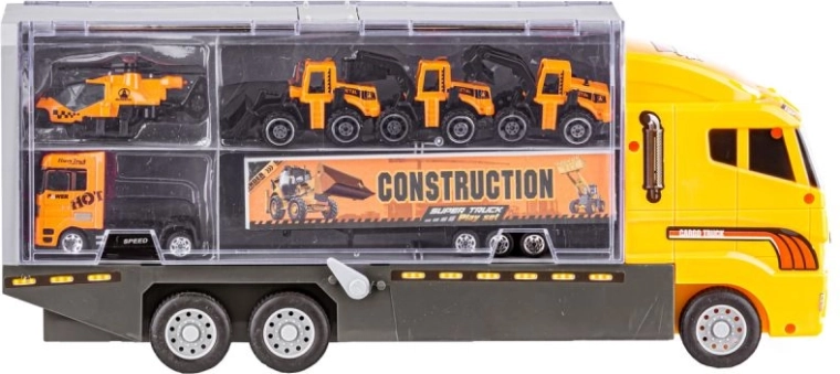 Grande camion 2 in 1: trasportatore e garage