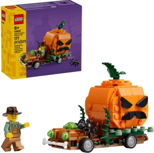 Lego Iconic pickup con zucca per Halloween