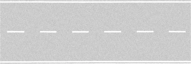 Strada modellistica autoadesiva grigia 100x8 cm