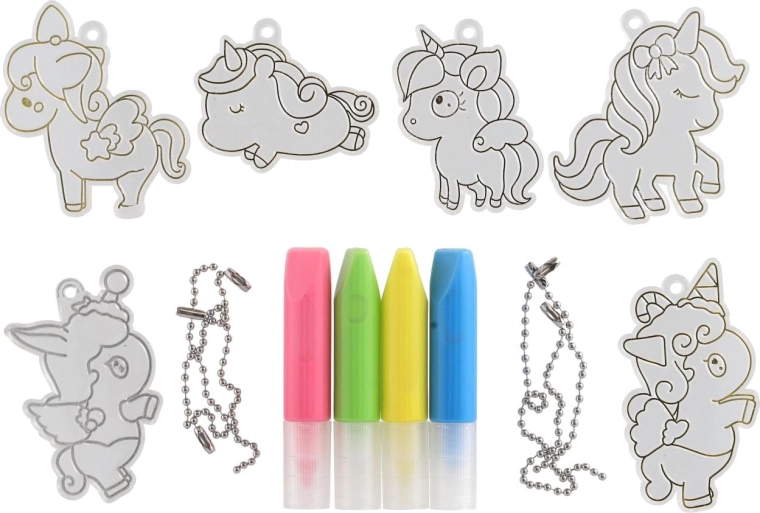 Il proprio portachiavi a forma di unicorno