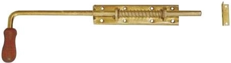 Catenaccio a molla con terminale in legno 260 × 50 mm