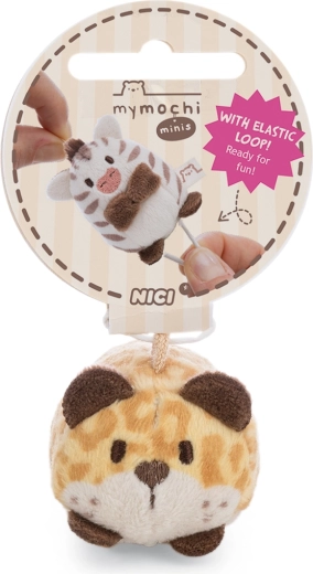 Nici MyMochi portachiavi peluche Leopard Ichiro 5 cm (sdraiato)