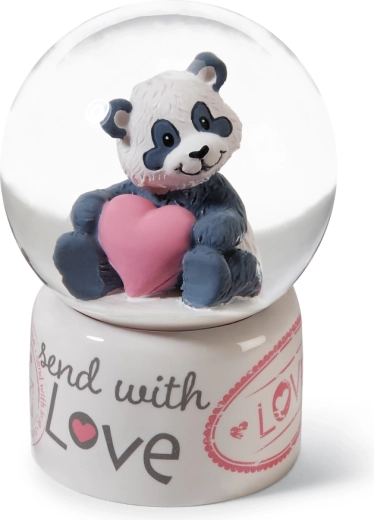 Dolce panda Love con cuore rosa