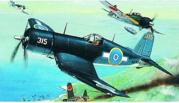 Modello di aereo F4U-1 Corsair in plastica da assemblare