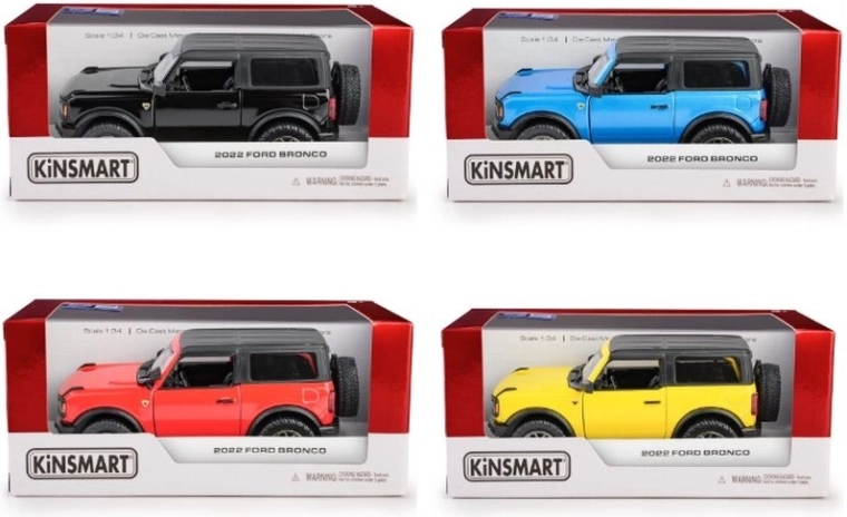 Modello in metallo Ford Bronco hardtop 2022 1:34