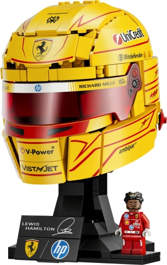Iconico casco nei colori Ferrari