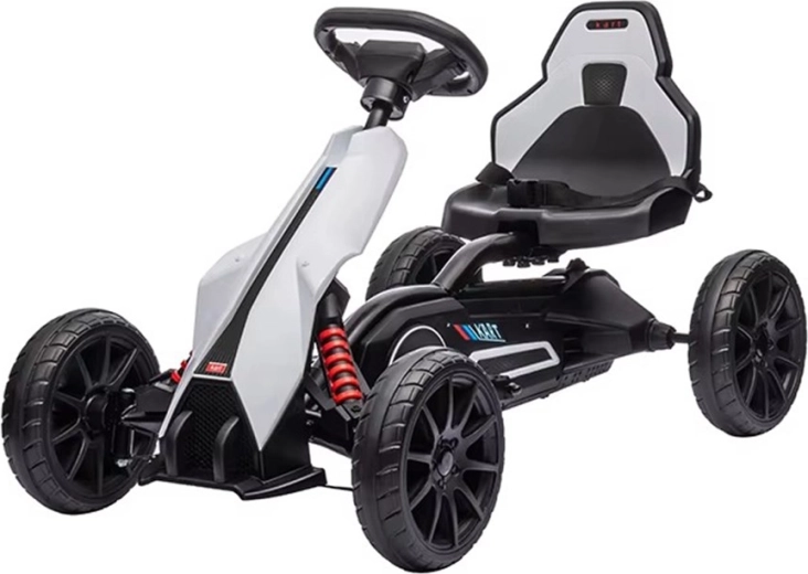 Go-kart a pedali per bambini BABY MIX Speedster bianco