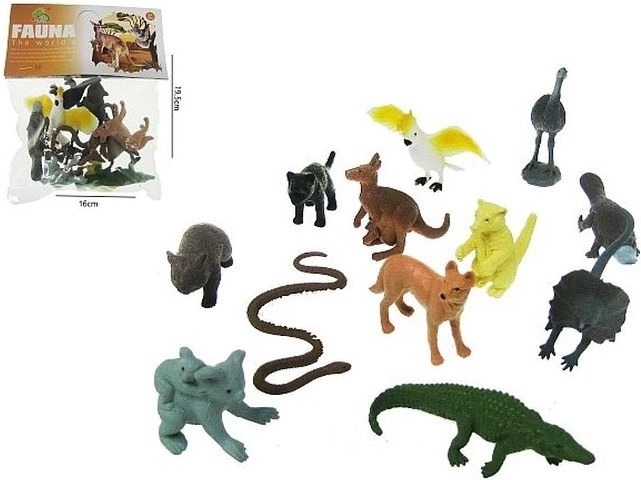 Set di statuine di animali selvatici dell’Australia 6–8 cm