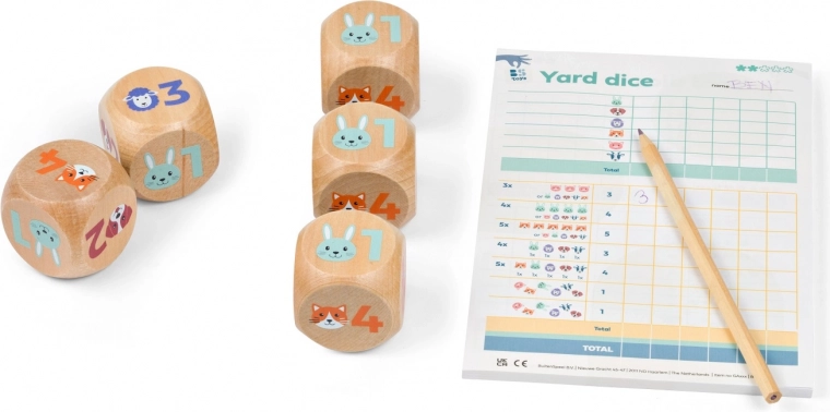 Yatzy Junior – gioco di dadi in legno per bambini
