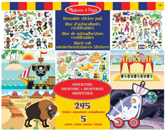 Melissa & Doug adesivi riutilizzabili Avventura
