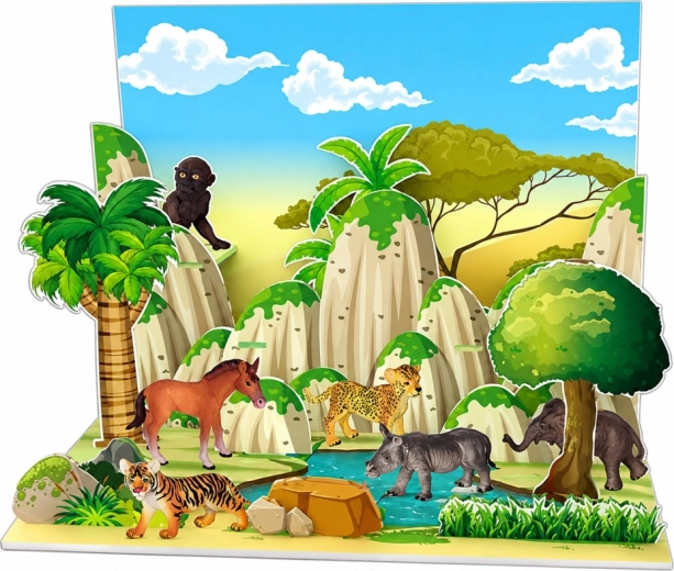 Diorama del parco 3D per un gioco ancora più coinvolgente