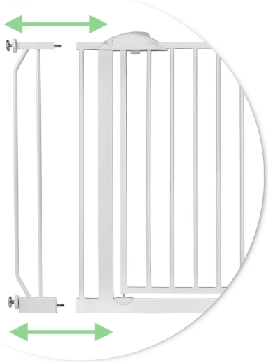 Larghezza 75–105 cm con pratiche estensioni