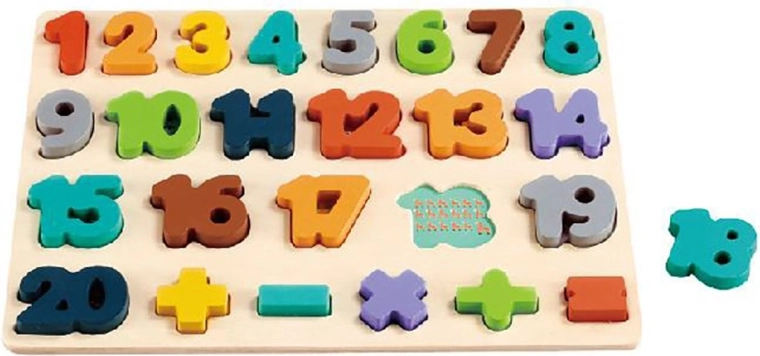 Puzzle in legno con numeri Baby Mix