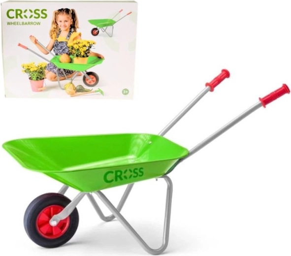 Carriola metallica per bambini Cross – verde