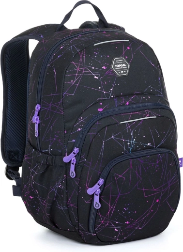 Zaino per studenti Topgal Skye con dettagli viola