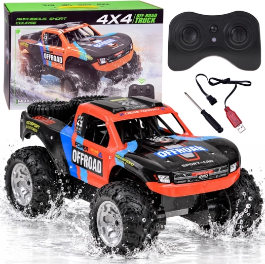 Auto fuoristrada telecomandata 4x4 anfibia