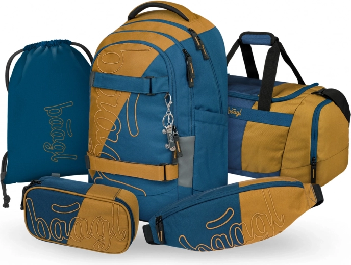 Set scolastico BAAGL Skate Max Duo: Zaino, Astuccio, Sacca, Borsa sportiva e Marsupio