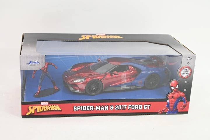 Jada Toys Marvel Spider-Man – modellino auto Ford GT 2017 1:24 con personaggio - 1 pezzo