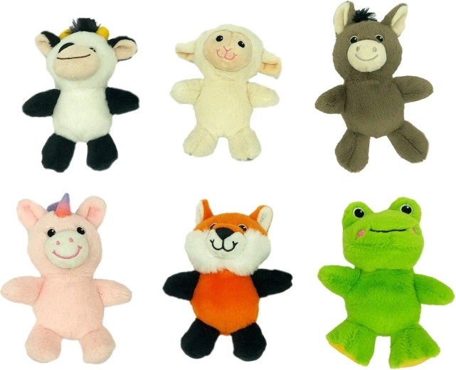 6 adorabili peluche in un unico set