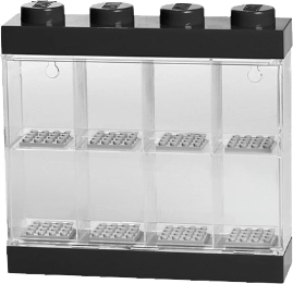 Vetrina da collezione LEGO per 8 minifigure – nera