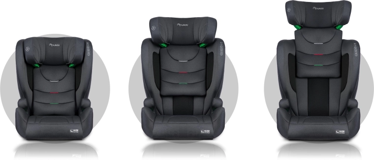 Poggiatesta a 12 posizioni – il seggiolino cresce con il bambino